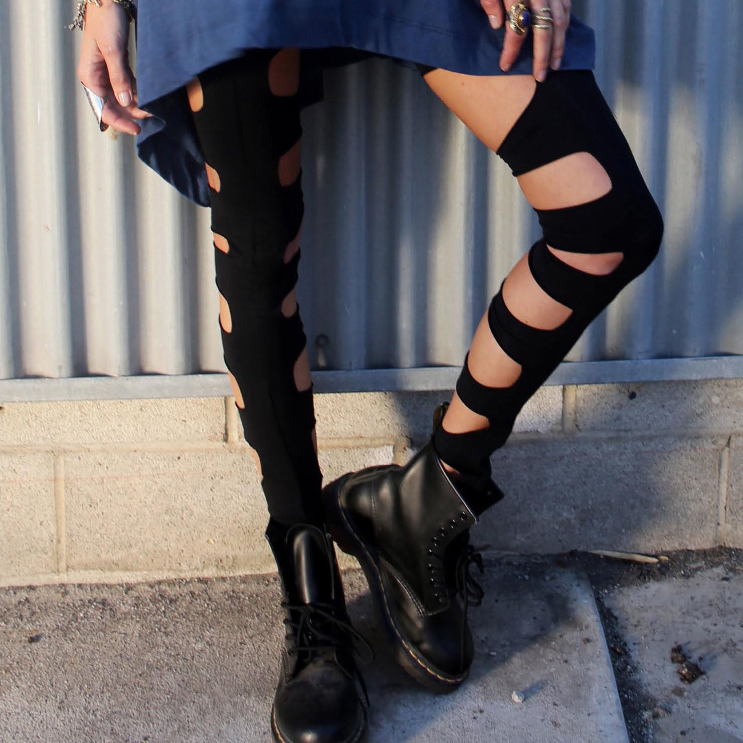 Blue Life, Thigh High Gladiator, Legwear, Blue Life, Boutique Dandelion - Boutique Dandelion