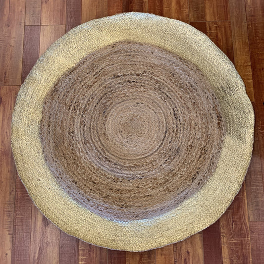 Shiraleah, Shanti 42" Round Jute Rug in Natural - Boutique Dandelion