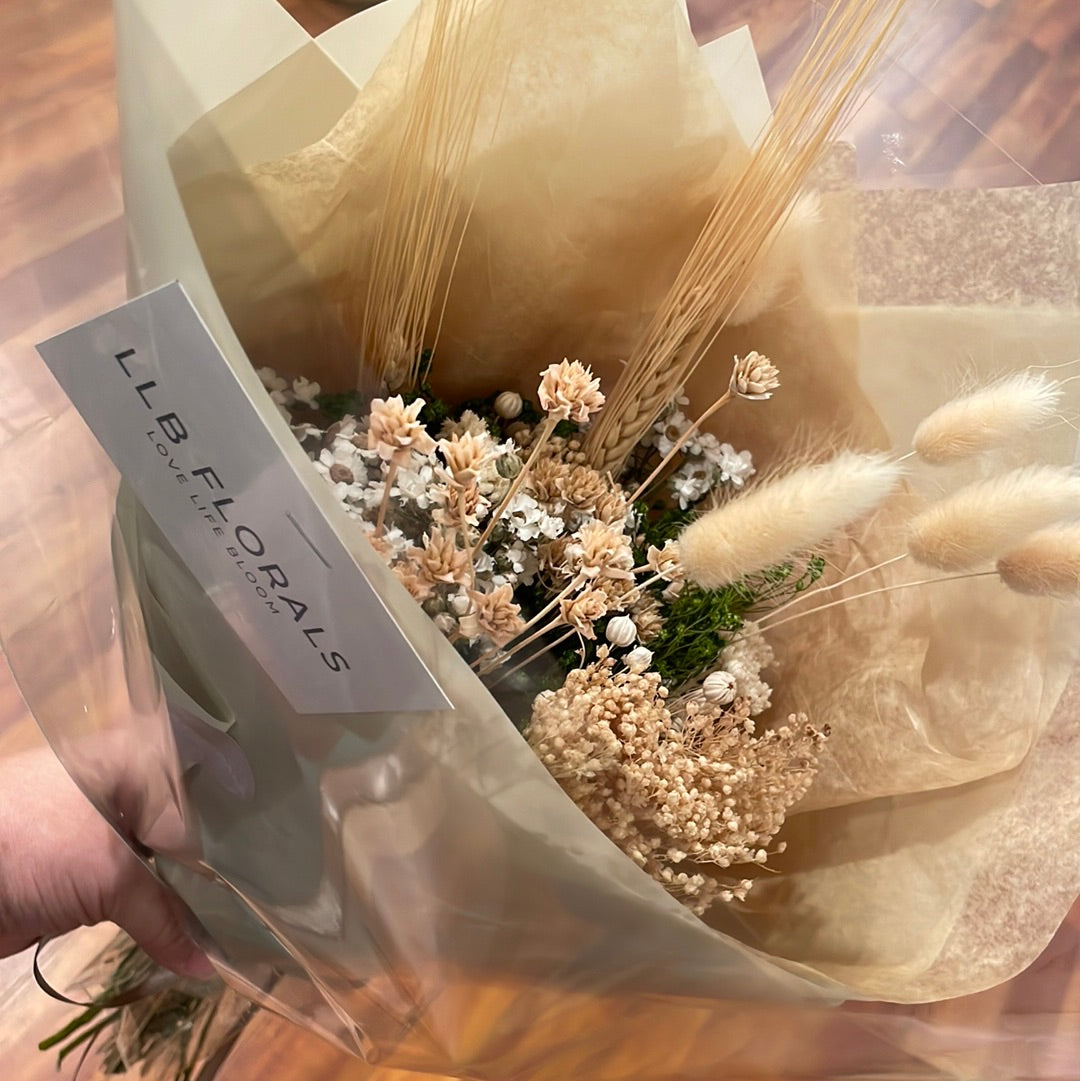 LLB Florals, Dried Wrap Bouquet