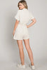 Allie Rose, Linen Collared Romper