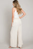 Allie Rose, Linen Smocked Waist Wide Leg Pants