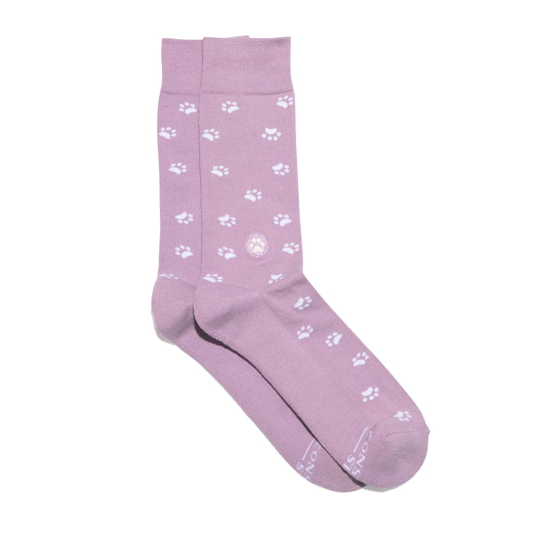 Conscious Step, Socks that Save Dogs - Lavender Paws - Boutique Dandelion