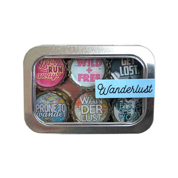 Kate's Magnets, Wanderlust Magnet - Six Pack - Boutique Dandelion