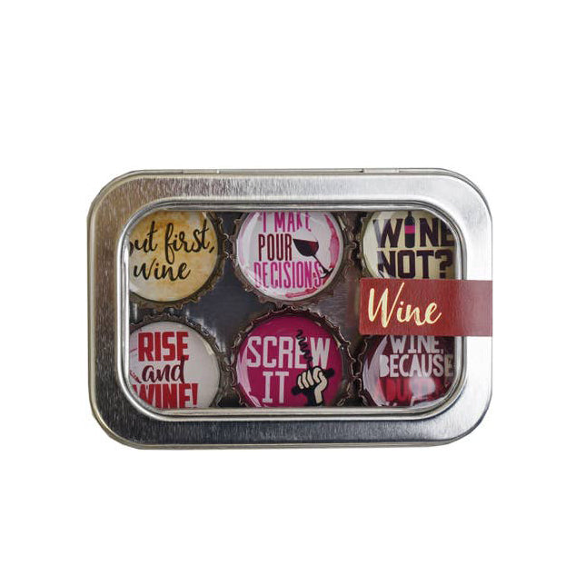 Kate's Magnets, Wine Magnet - Six Pack - Boutique Dandelion
